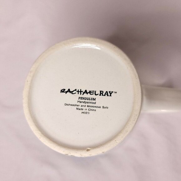 Rachael Ray Pendulum Coffee Tea Mug Cup 12 oz Set of 2 Mediterranean Stoneware - Picture 5 of 6